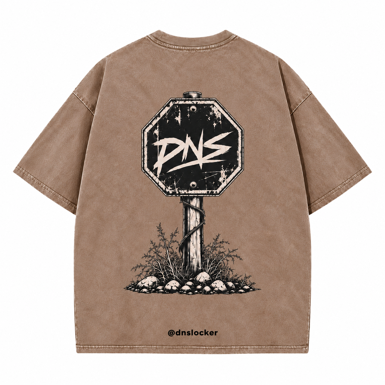 Route-Tee — Driftwood — back